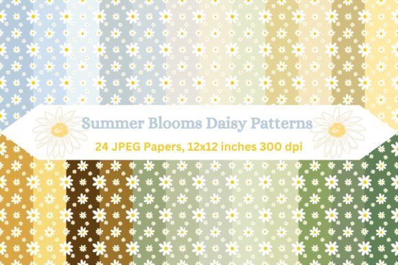 Download Summer Blooms Daisy Patterns - Summer blooms Collection