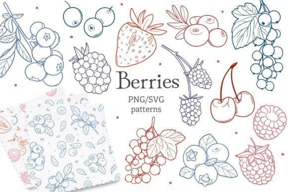 Download Berry Clipart SVG PNG, Fruit Patterns - Berry clipart Collection
