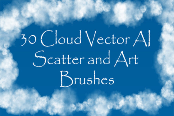Download 30 Cloud Illustrator Brushes - Illustrator Collection