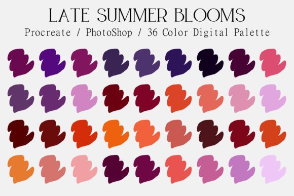 Download Late Summer Blooms Digital Color Palette - Premium Resources