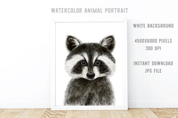 Download Watercolor Forest Animal Portrait - Watercolor forest animal Collection