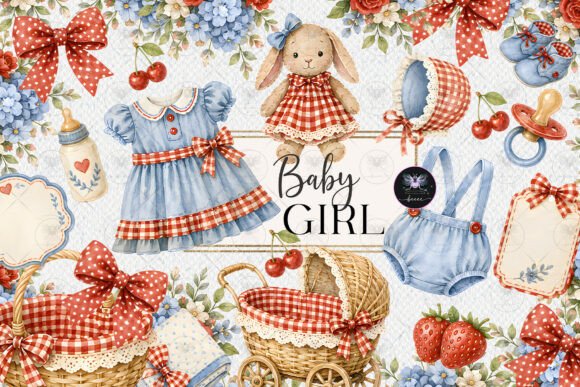 Download Baby Girl Strawberry Cherry Clipart - Strawberry Collection