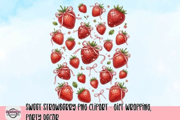 Download Sweet Strawberry PNG Clipart - Gift Wrapping, Party Decor - Strawberry Collection