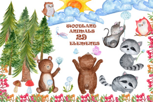 Download Watercolor Forest Animal Clipart - Watercolor forest animal Collection