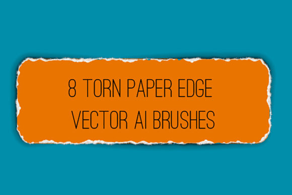 Download 8 Tattered Paper Illustrator Brushes - Premium Resources
