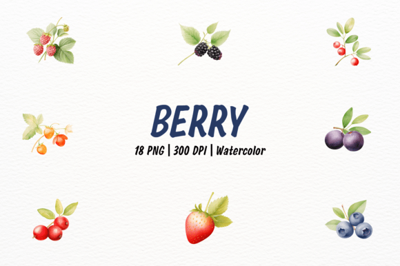 Download Watercolor Berry Clipart - Berry clipart Collection